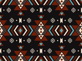 Ethnic geometric pattern. Southwest aztec geometric shape vintage color seamless pattern background. Use for fabric, textile, ethnic interior decoration elements, upholstery, wrapping. vector