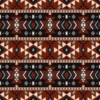 Ethnic geometric pattern. Southwest aztec geometric shape vintage patchwork seamless pattern background. Use for fabric, textile, ethnic interior decoration elements, upholstery, wrapping. vector