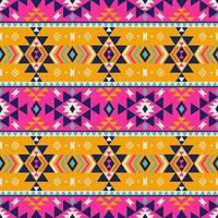 Abstract geometric stripes pattern. Ethnic southwest aztec geometric colorful stripes seamless pattern background. Use for fabric, ethnic interior decoration elements, upholstery, wrapping. vector