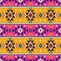 Abstract geometric stripes pattern. Ethnic southwest aztec geometric colorful stripes seamless pattern background. Use for fabric, ethnic interior decoration elements, upholstery, wrapping. vector