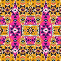 Abstract geometric patchwork pattern. Ethnic southwest aztec geometric colorful patchwork seamless pattern background. Use for fabric, ethnic interior decoration elements, upholstery, wrapping. vector