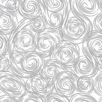 Artistic seamless pattern with drawn swil lines. Abstract organic shape repeatable texture. Loop line  background. vector