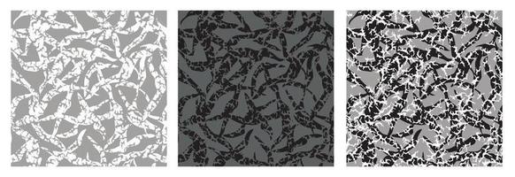 Seamless abstract background. Artistic pattern set with natural organic shapes and dots vector