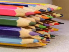 Colored pencils group photo