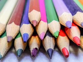 Colored pencils group photo