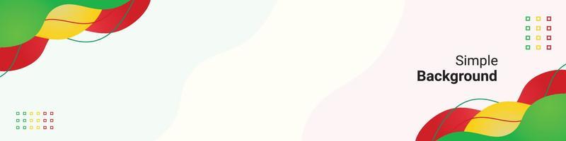 simple gradient background in bright colors. Colorful banner template