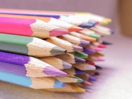 grupo de lápices de colores foto