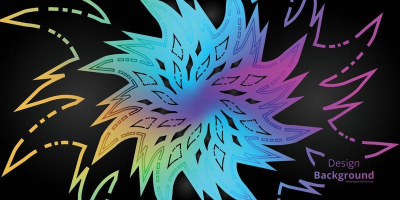 simple holographic gradient background in bright colors. Colorful banner template