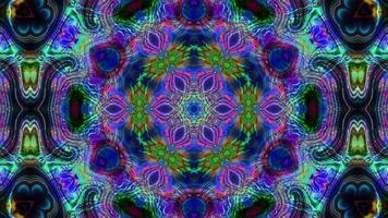 fondo multicolor brillante abstracto con rayos y partículas video