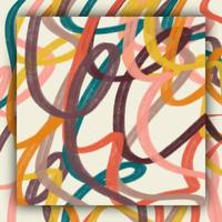 Moving colorful lines of abstract background vector