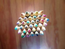 Colored pencils group photo