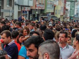 mugardos, a coruna, galicia, españa pulpo fiesta 14-07-2018 foto