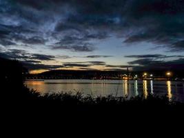 amanecer en la ria de ferrol foto