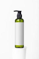 Pump bottle for cosmetic mockup with copy space for your logo or graphic design photo