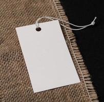 Label Tag mockup template photo