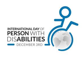 International Day of Person with Disabilities vector