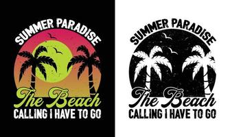 Summer Quote T shirt design vector