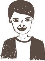 personas cara mano dibujar avatar signo diseño png