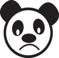 panda tecknad ikon tecken symbol design png