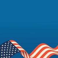 USA flag banner background. - Vector. vector