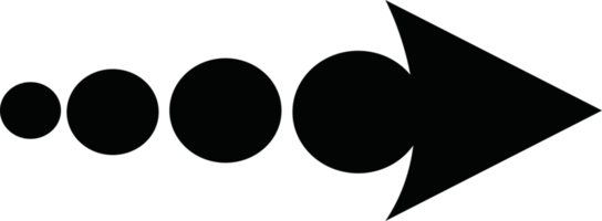 design de símbolo de sinal de ícone de seta png
