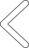 diseño de símbolo de signo de icono de flecha png