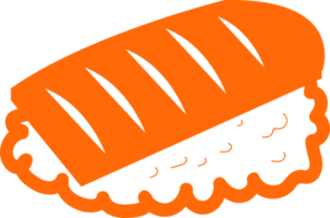 ícone de sushi design de símbolo de sinal de comida japonesa png