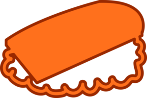 ícone de sushi design de símbolo de sinal de comida japonesa png