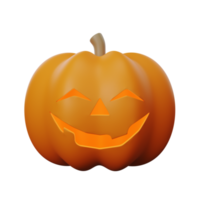 3d abóbora halloween png grátis