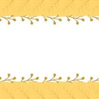the frame of autumn leaves can be used for decoration vector