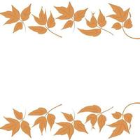 the frame of autumn leaves can be used for decoration vector