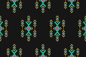 Geometric ethnic oriental seamless pattern traditional. Fabric ethnic pattern art. vector