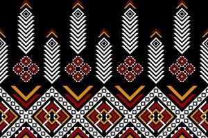 Abstract ethnic pattern art. Geometric ethnic seamless pattern in tribal. vector