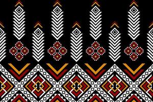 Abstract ethnic pattern art. Geometric ethnic seamless pattern in tribal. vector