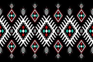 Geometric ethnic seamless pattern in tribal. Beautiful Aztec pattern art. vector