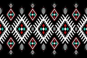 Geometric ethnic seamless pattern in tribal. Beautiful Aztec pattern art. vector