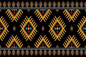 Carpet ethnic pattern art. Geometric seamless pattern in tribal. vector