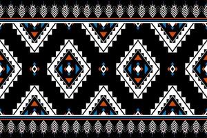Carpet ethnic pattern art. Geometric seamless pattern in tribal. vector