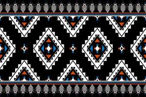 Carpet ethnic pattern art. Geometric seamless pattern in tribal. vector