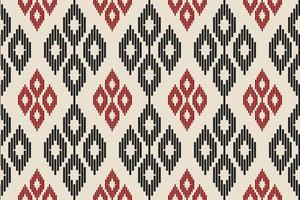 Ethnic ikat seamless pattern in tribal. vector