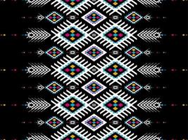 Aztec ethnic pattern art. Geometric seamless pattern in tribal. vector