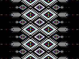 Aztec ethnic pattern art. Geometric seamless pattern in tribal. vector