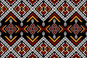 Geometric ethnic seamless pattern in tribal. Beautiful Aztec pattern art. vector