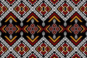 Geometric ethnic seamless pattern in tribal. Beautiful Aztec pattern art. vector