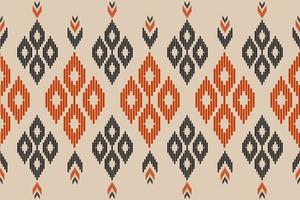 Abstract ikat pattern art. Geometric ethnic oriental seamless pattern traditional. vector