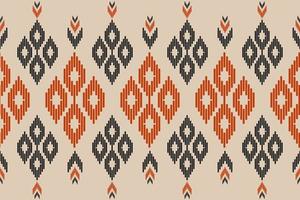 Abstract ikat pattern art. Geometric ethnic oriental seamless pattern traditional. vector