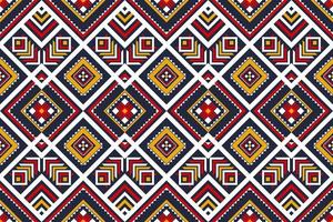 Geometric ethnic seamless pattern in tribal. Fabric ethnic pattern art. vector