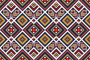 Geometric ethnic seamless pattern in tribal. Fabric ethnic pattern art. vector