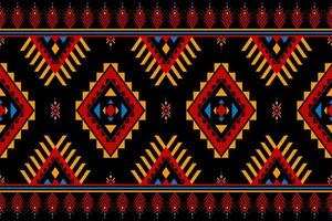 Beautiful Aztec pattern art. Geometric ethnic seamless pattern in tribal. vector