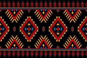 Beautiful Aztec pattern art. Geometric ethnic seamless pattern in tribal. vector